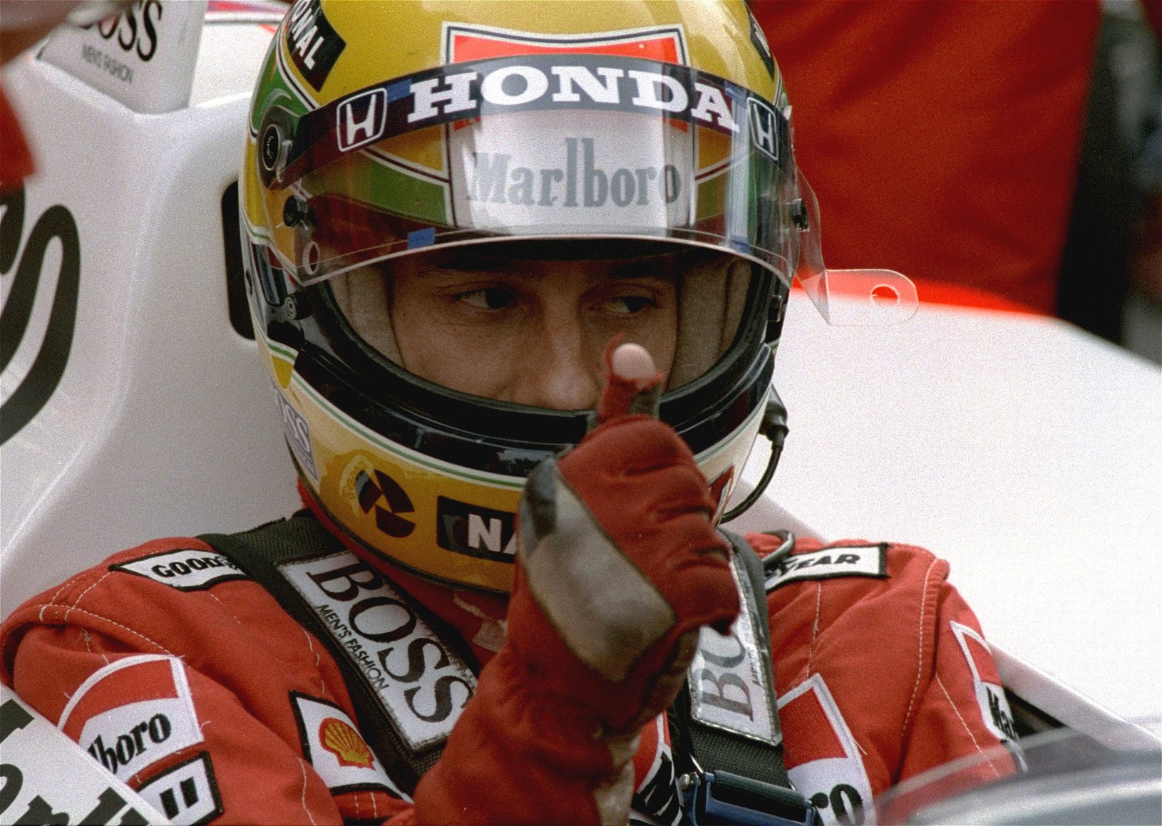 Ayrton Senna v kokpite