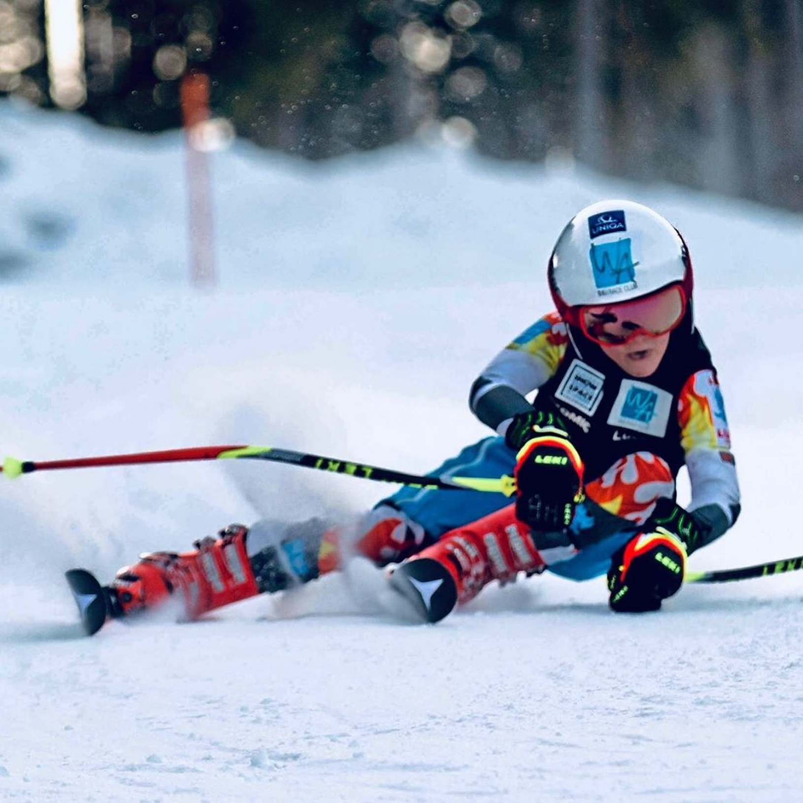Luca Stocker udivuje lyžiarsky