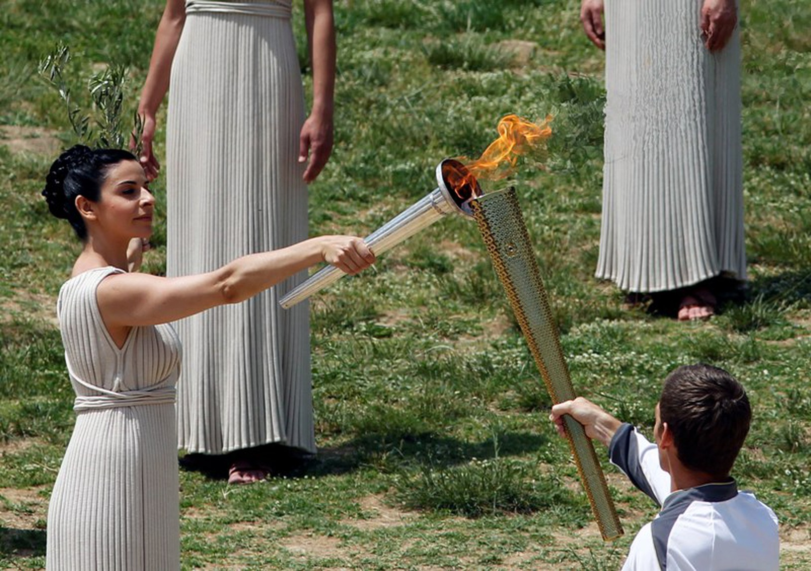 Ceremoniál zapálenia olympijskeho ohňa