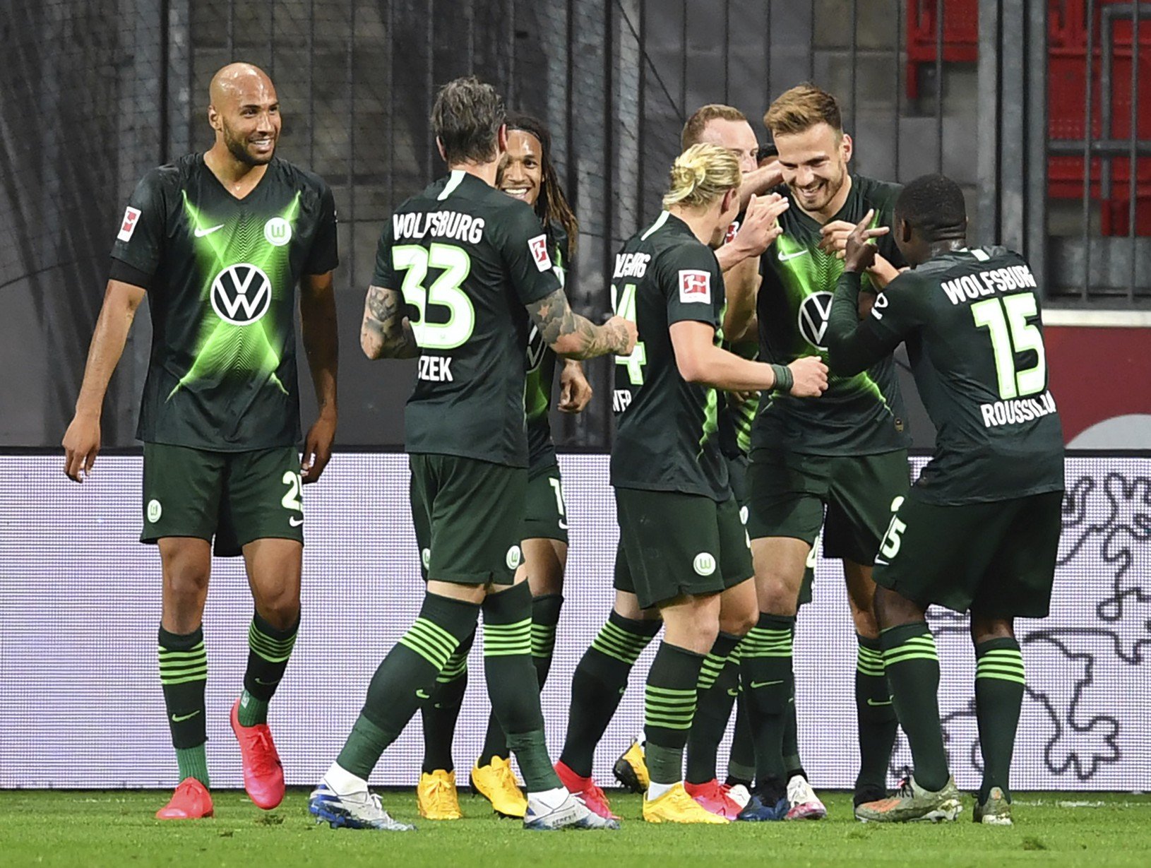 Futbalisti Wolfsburgu sa radujú