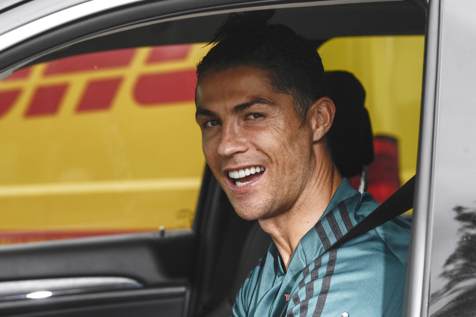 Cristiano Ronaldo počas príchodu