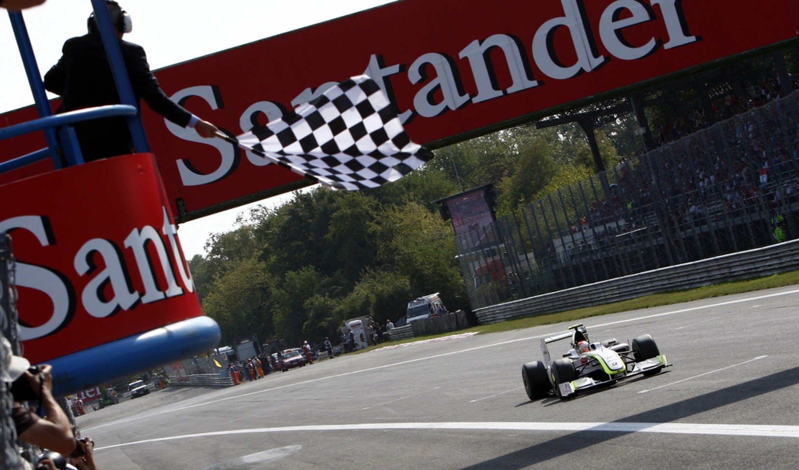 Rubens Barrichello v cieľovej