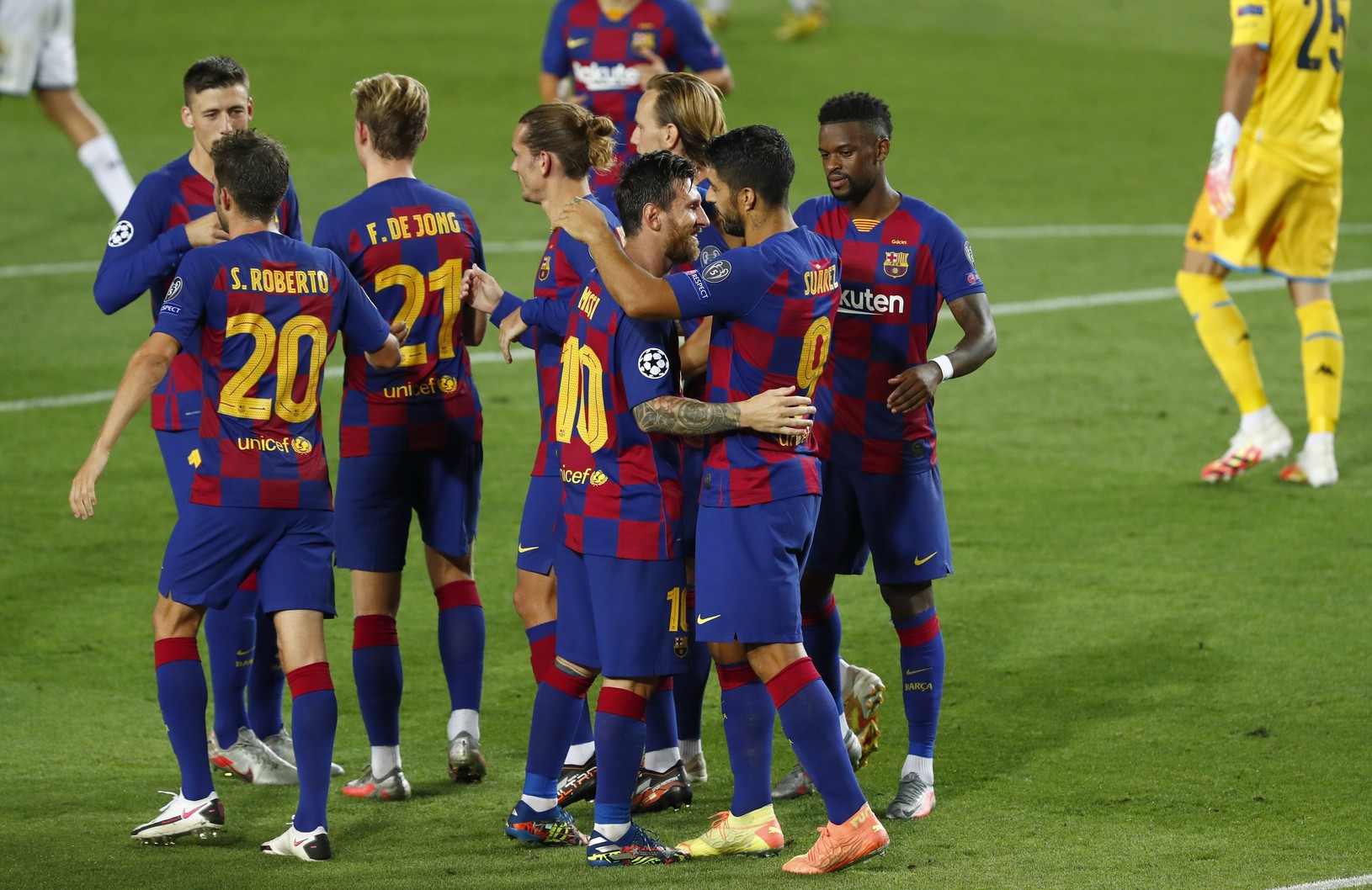 Hráči Barcelony a ich