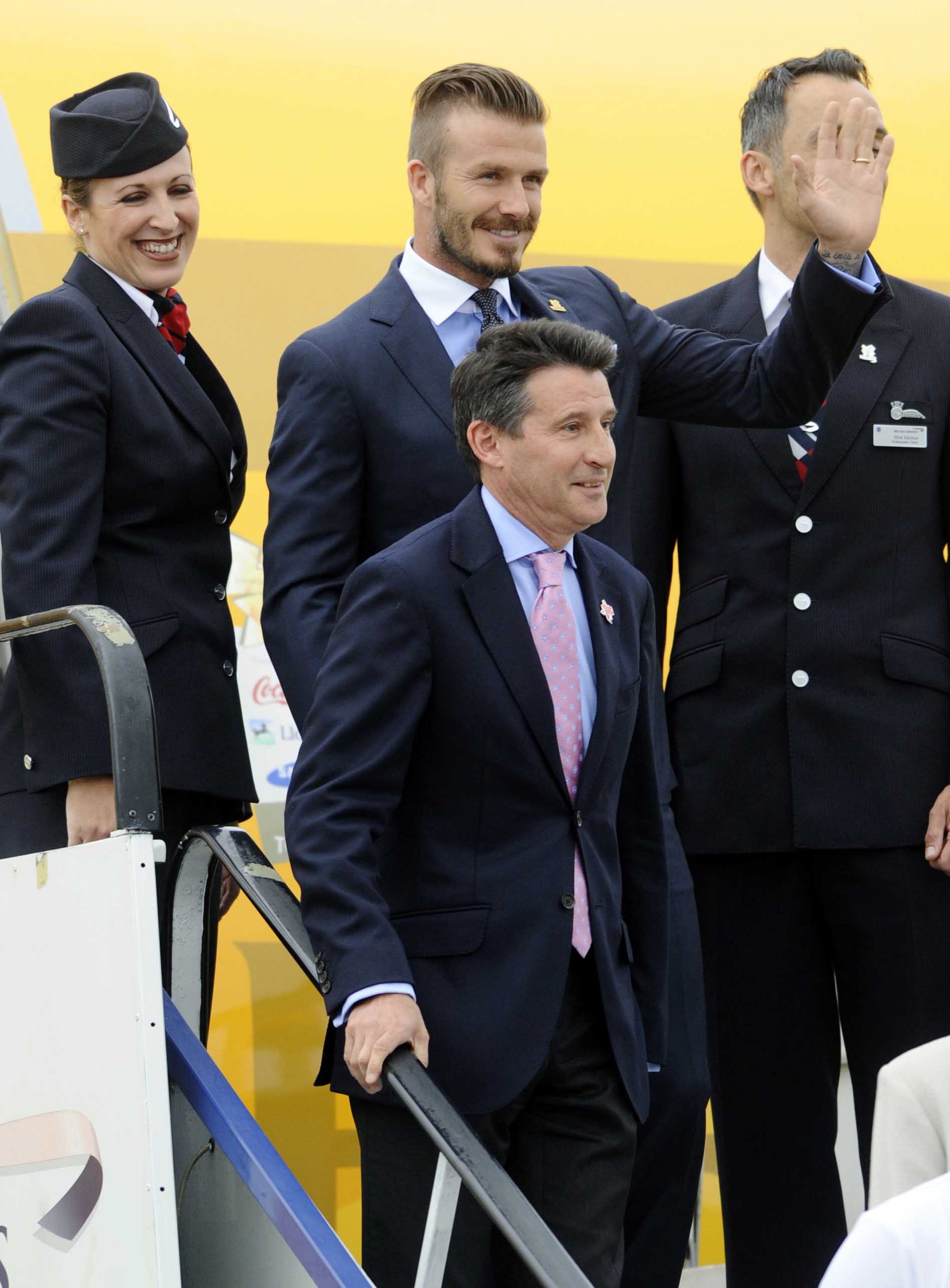 Beckham privítal olympijský oheň