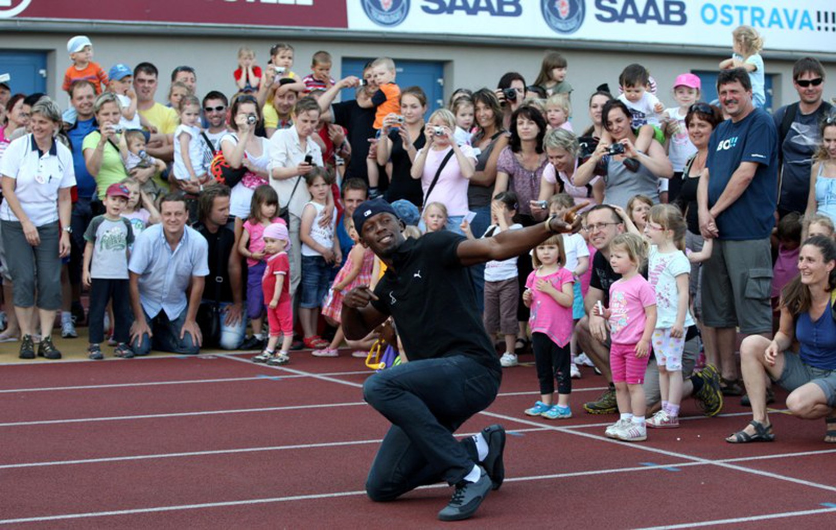 Usain Bolt počas Čokoládovej