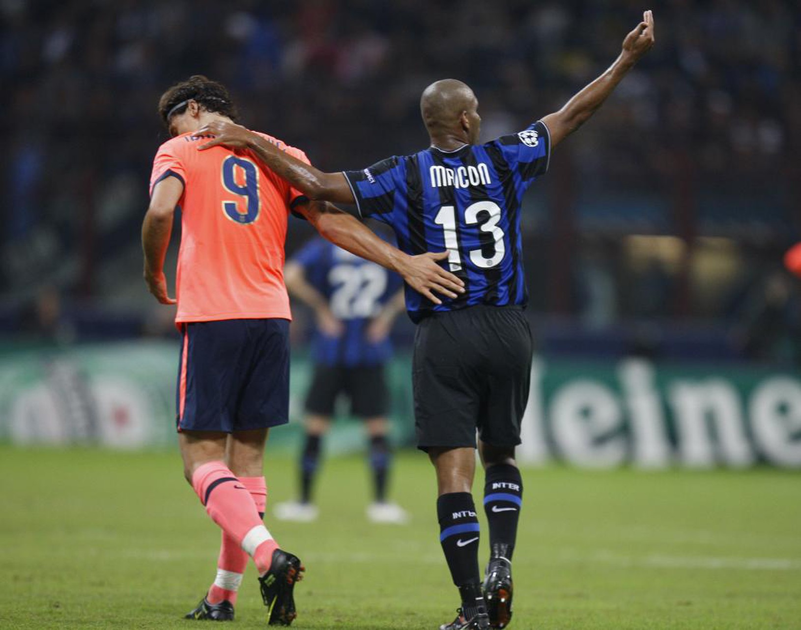 Maicon a Zlatan Ibrahimovic