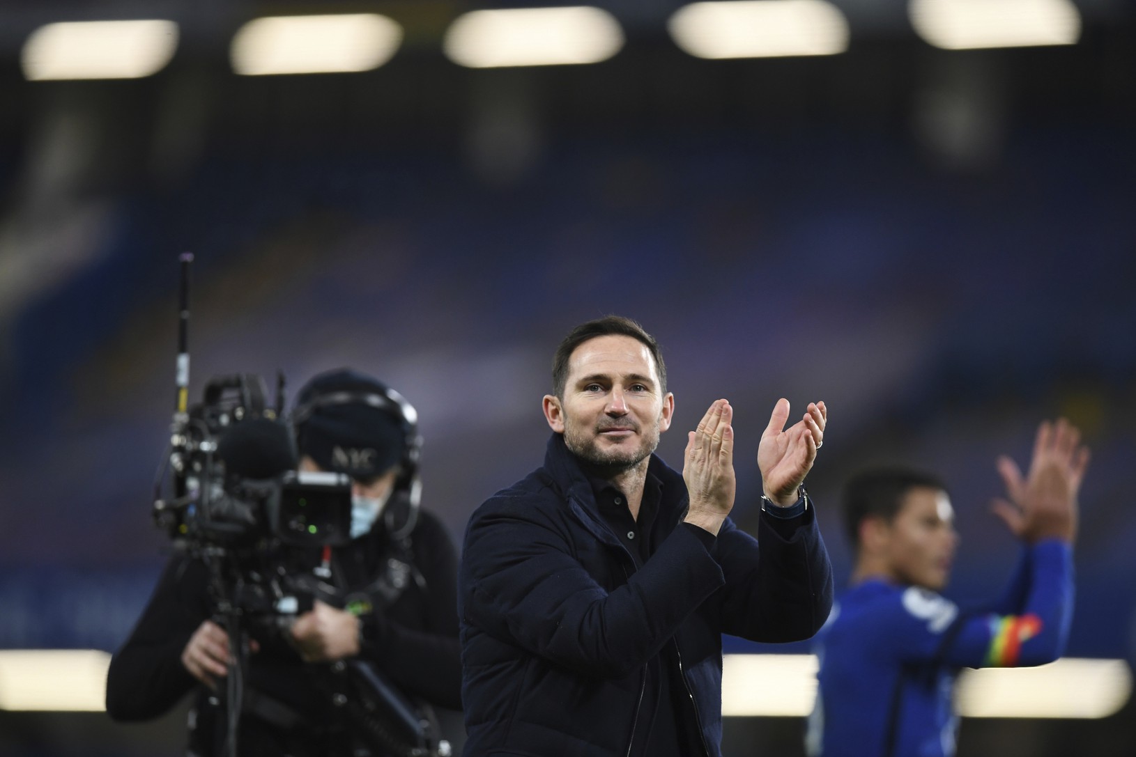 Frank Lampard oslavuje triumf