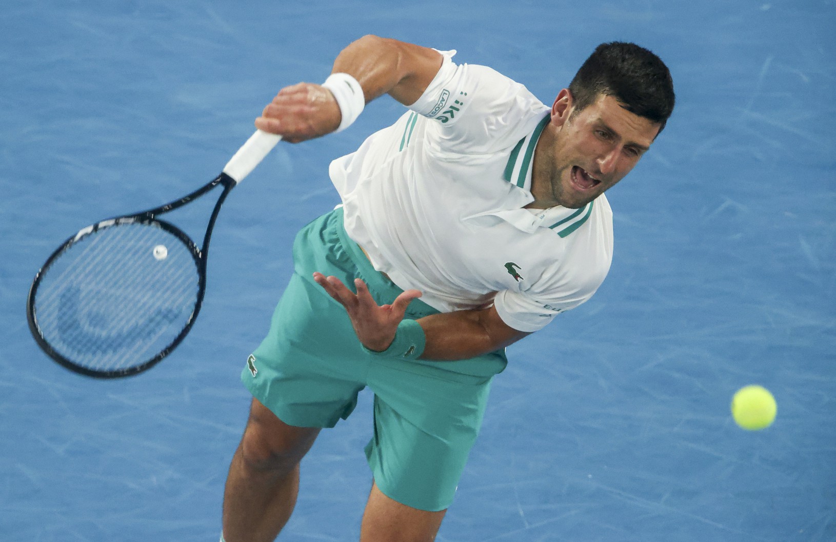 Novak Djokovič počas semifinále