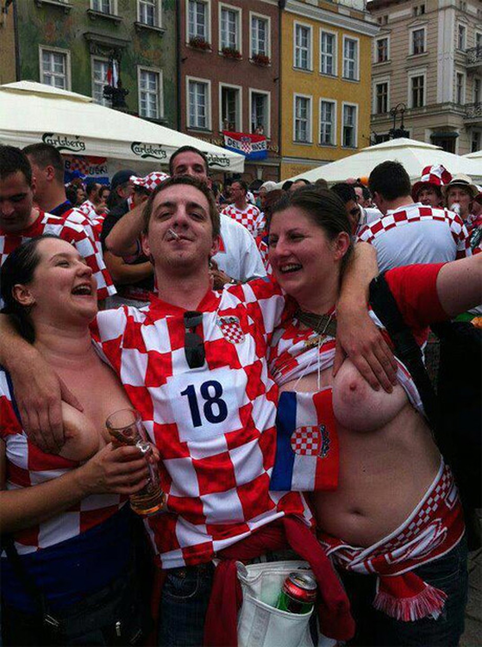 Chorvátske fanúšičky na ME