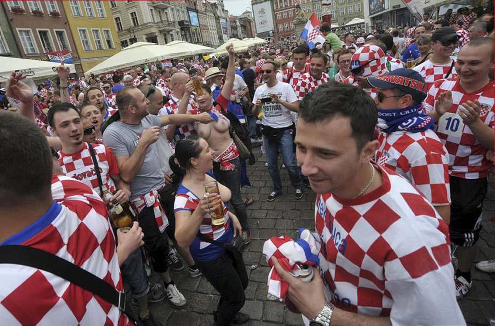 Chorvátski fanúšikovia na ME