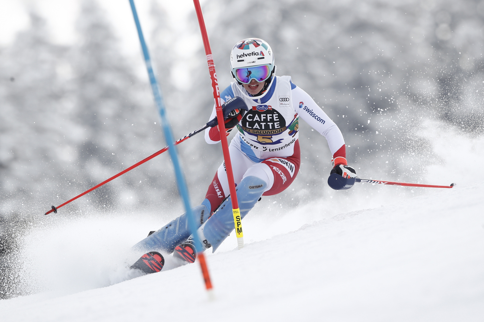 Michelle Gisinová počas slalomu