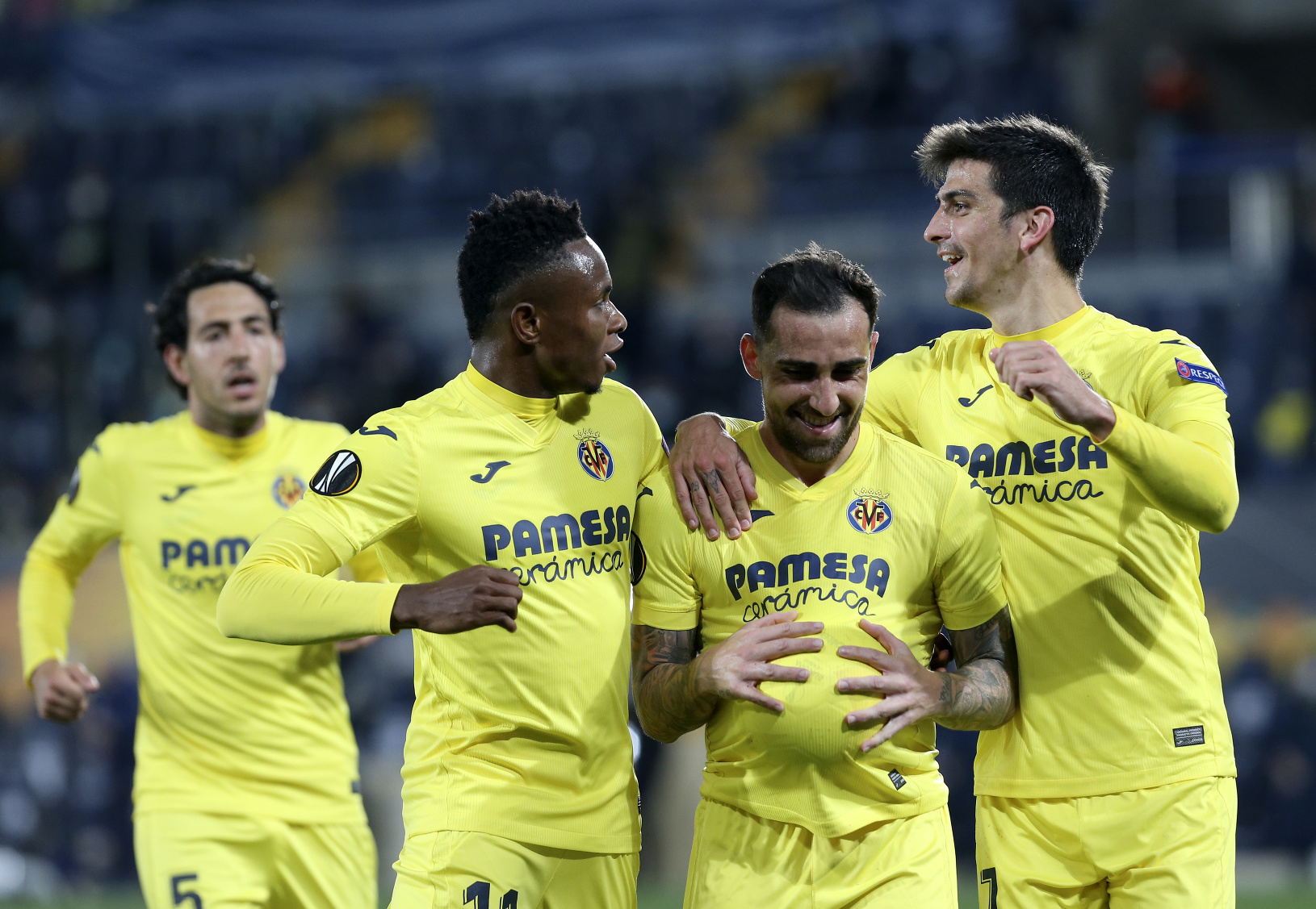 Gólová radosť hráčov Villarrealu