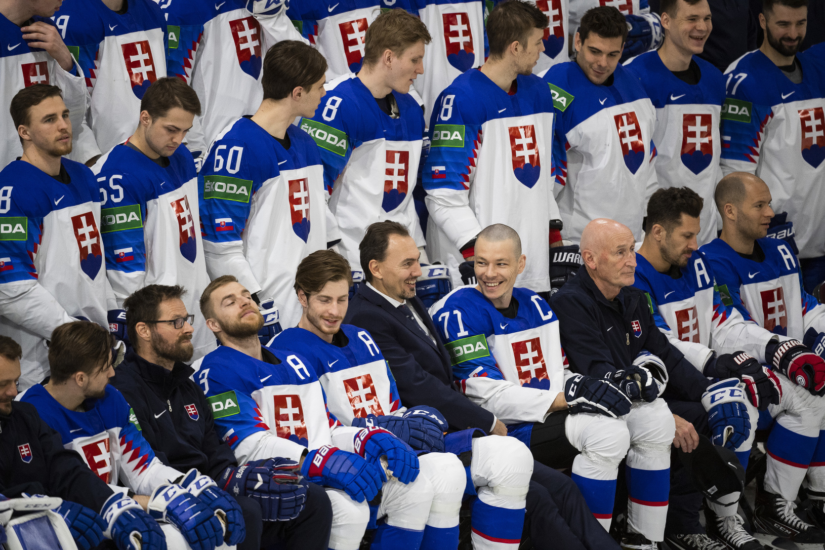 Spoločné fotenie slovenskej hokejovej