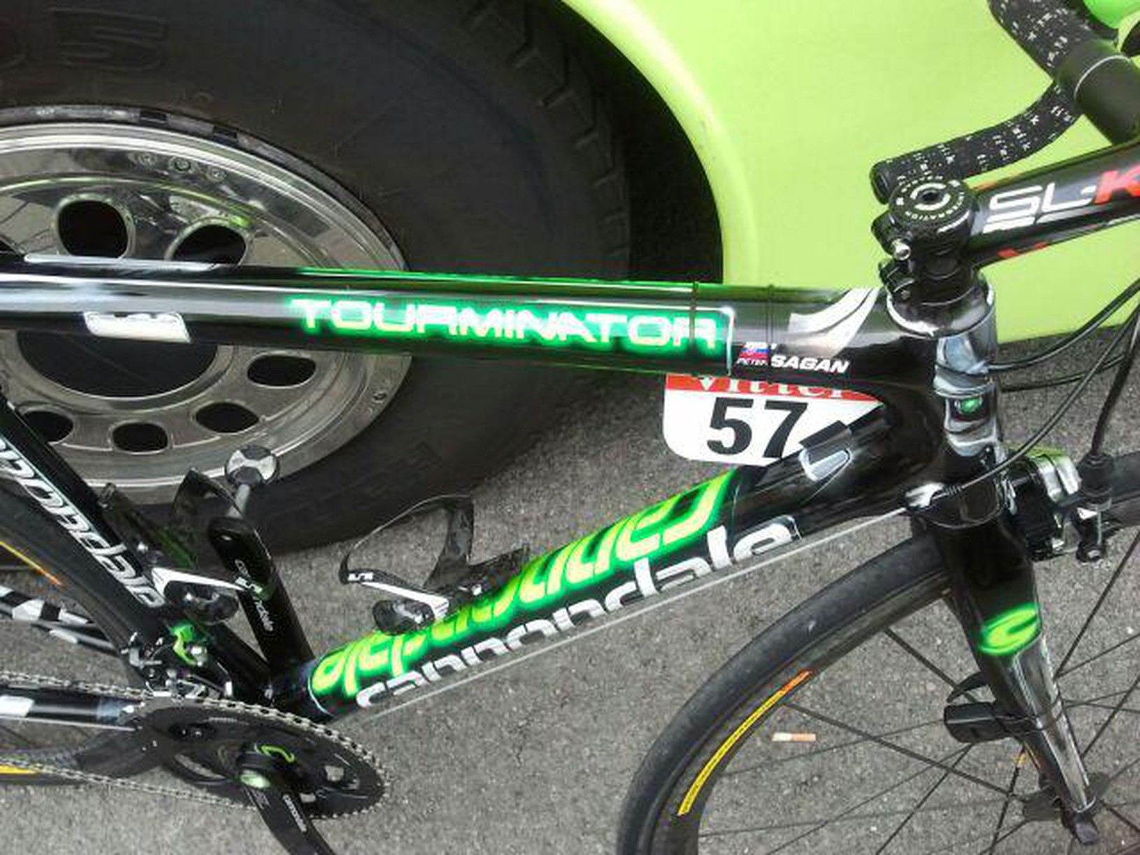 Nový bicykel Petra Sagana