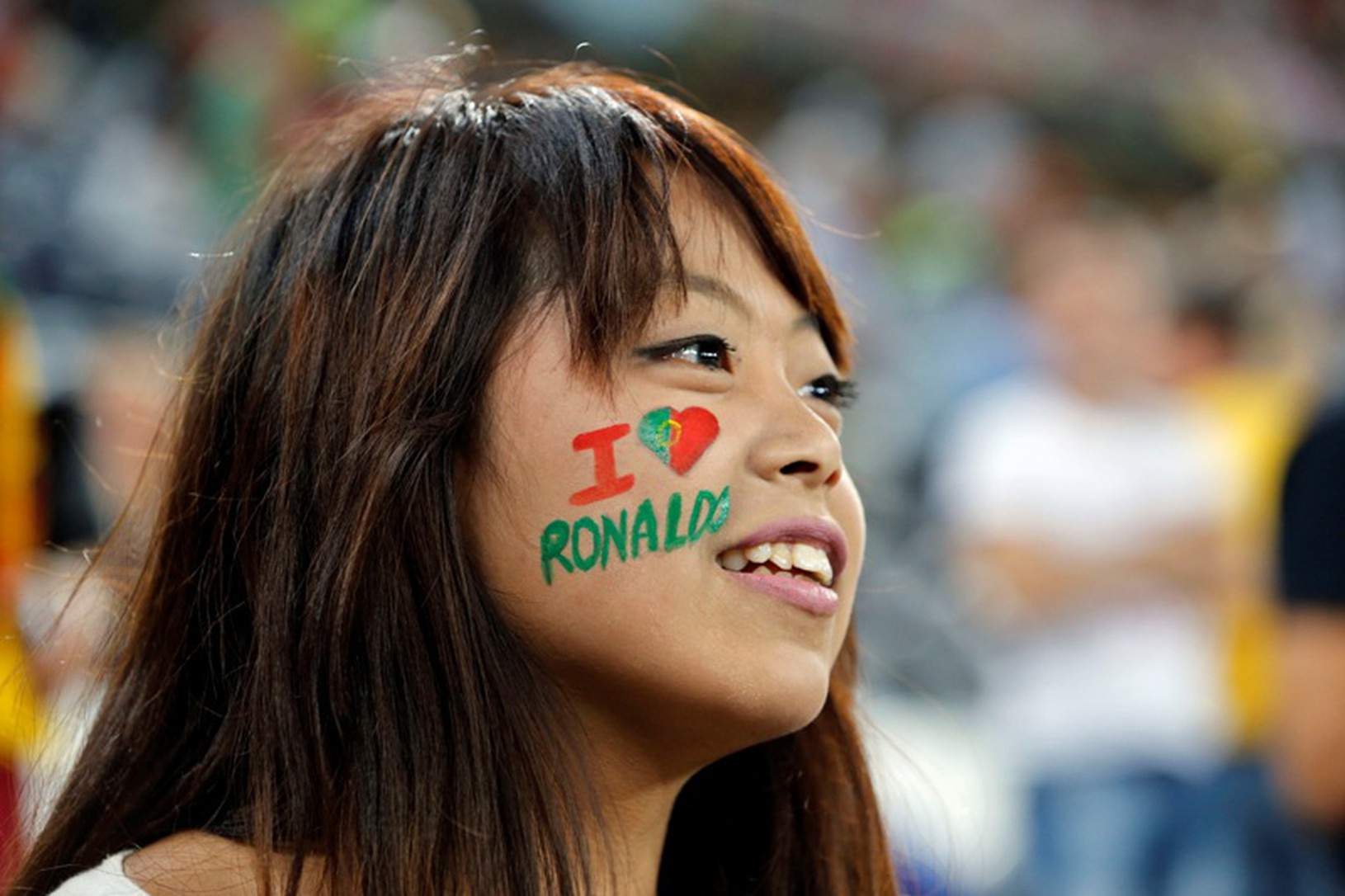 Fanúšička Portugalska a Ronalda