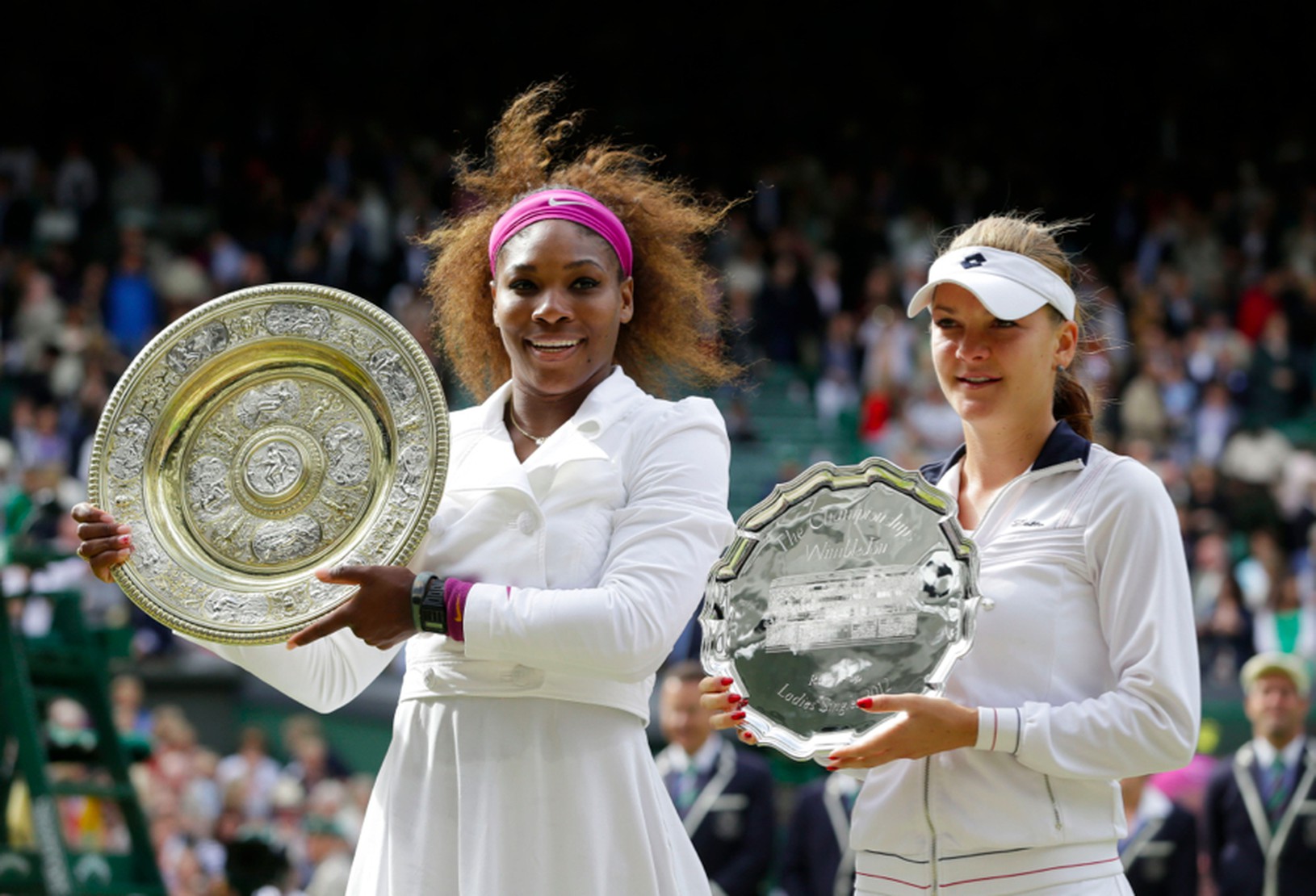 Serena Williamsová a Agnieszka