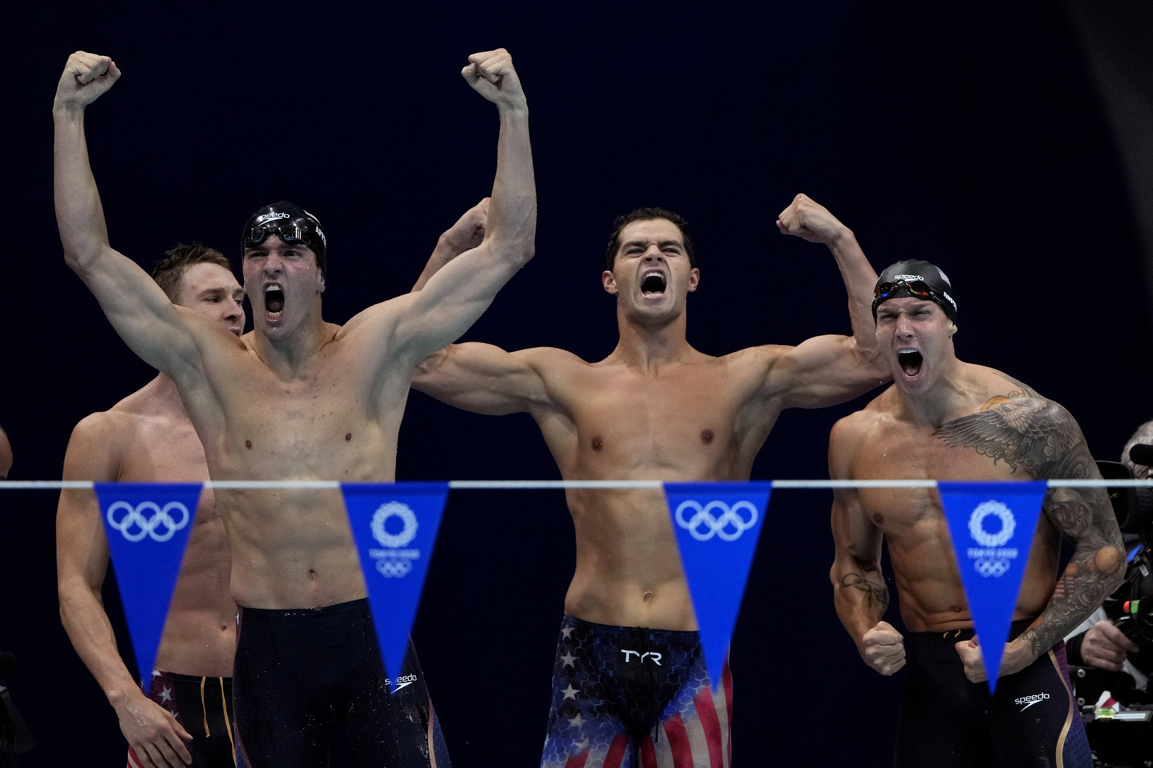 Americkí plavci, zľava Ryan