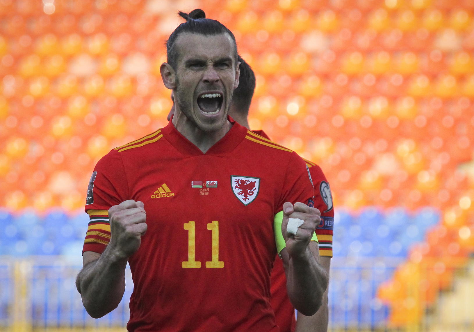 Gareth Bale oslavuje gól