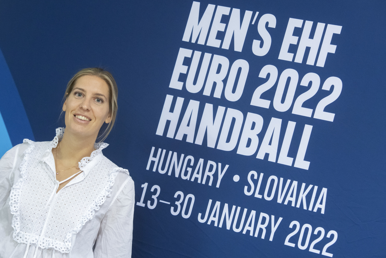 Na snímke delegátka EHF