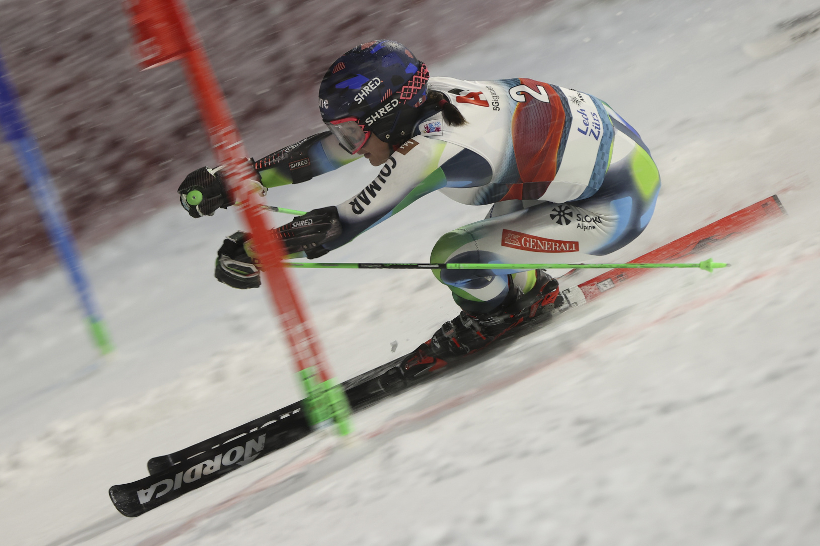 Slovinská lyžiarka Andreja Slokarová