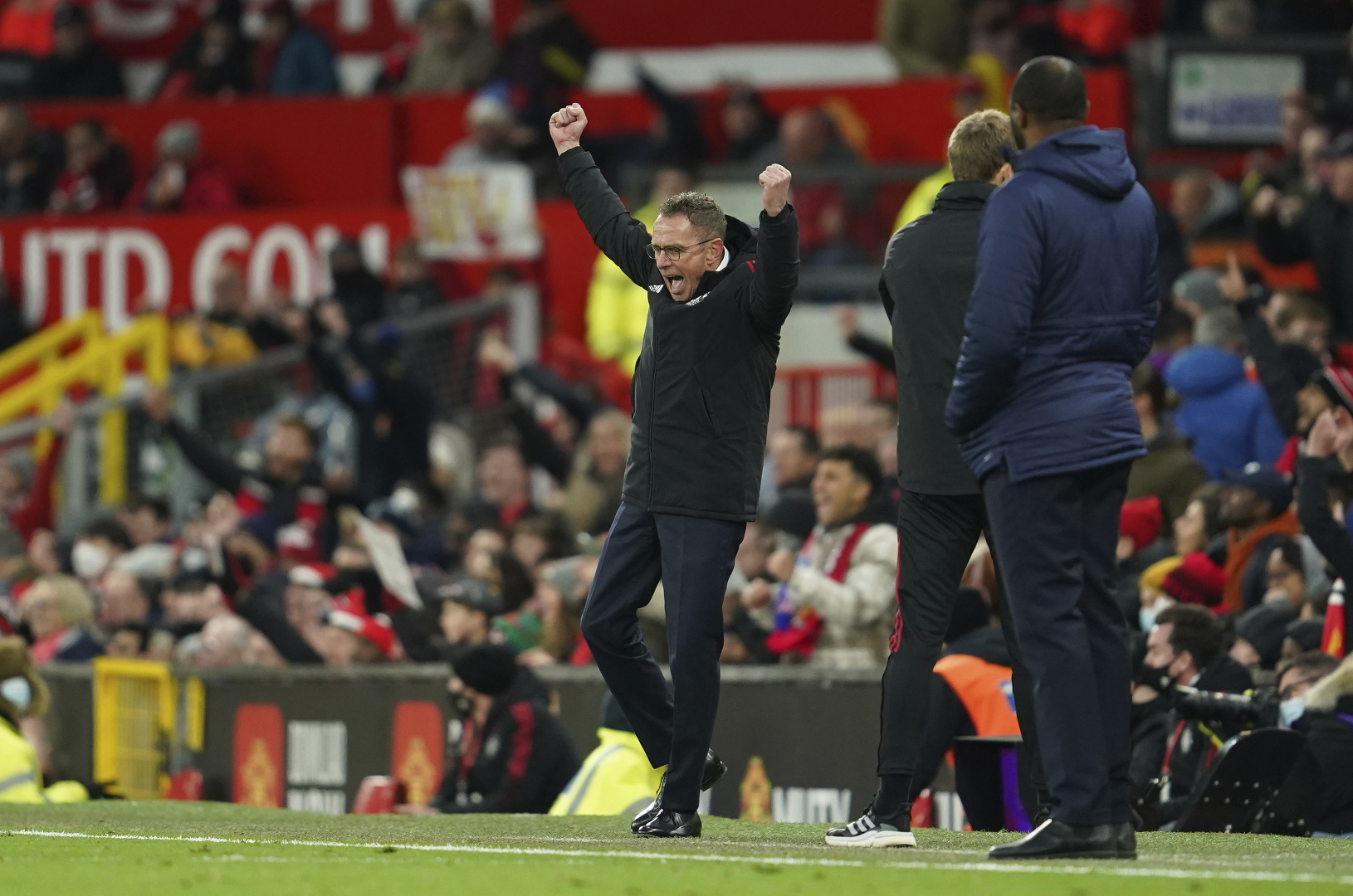 Ralf Rangnick oslavuje víťaznú