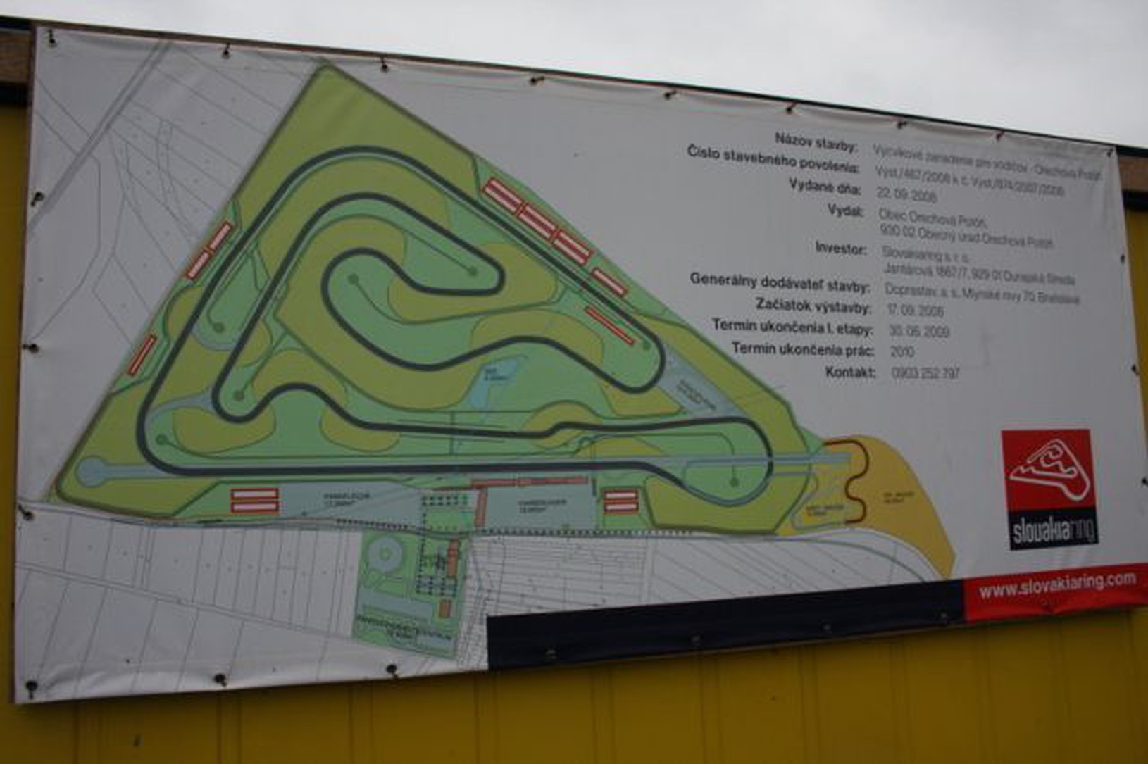 Mapa Slovakiaringu