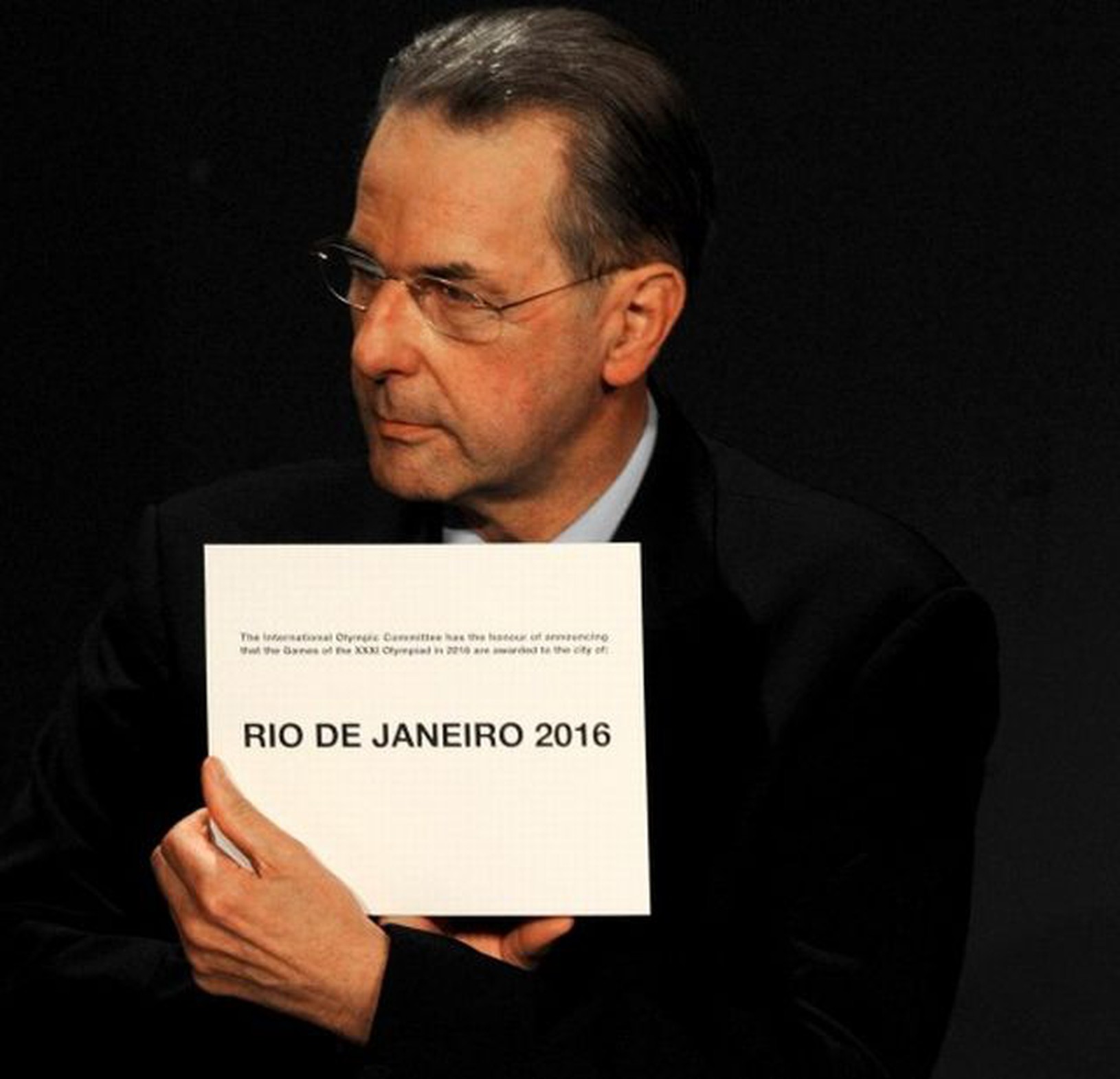 Prezident MOV Rogge oznamuje