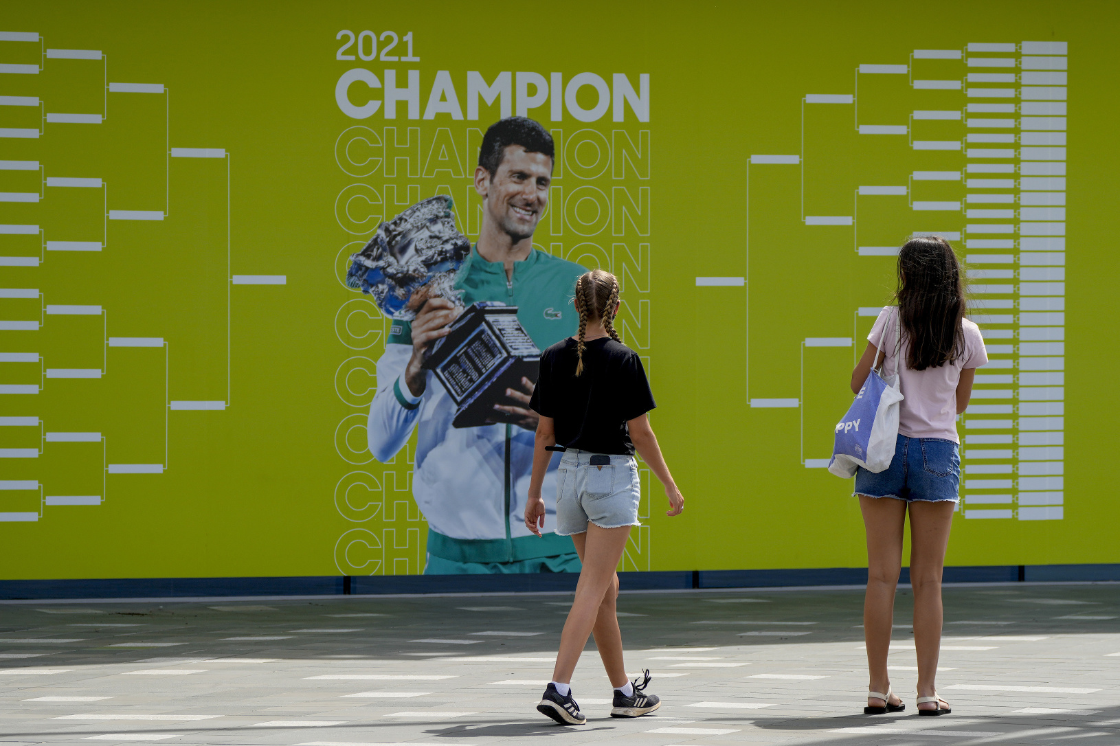 Billboard na podporu Novaka