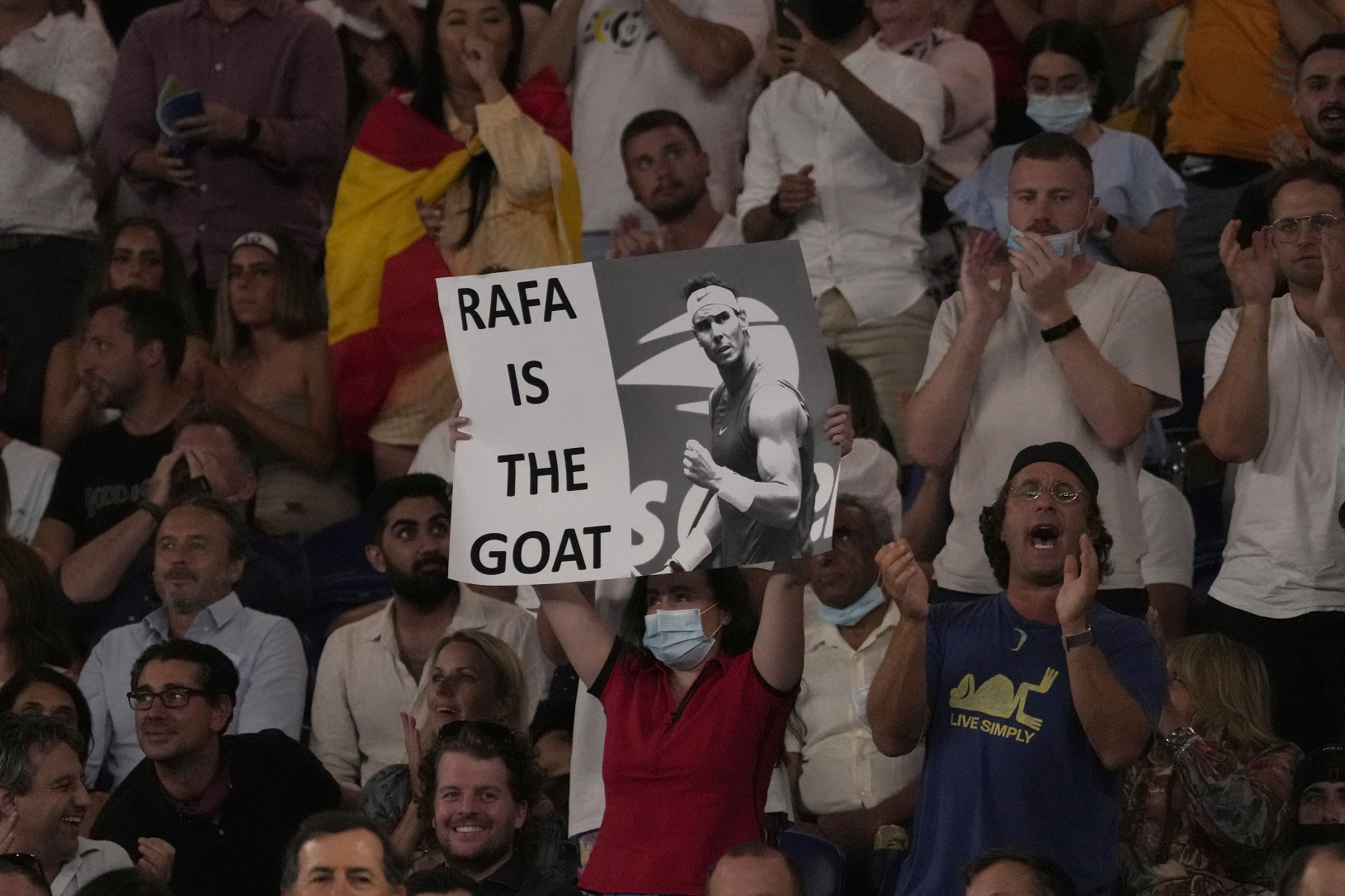 Fanúšikovia Rafaela Nadala počas