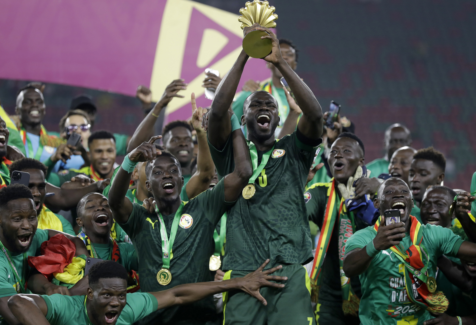 Oslavy hráčov Senegalu z