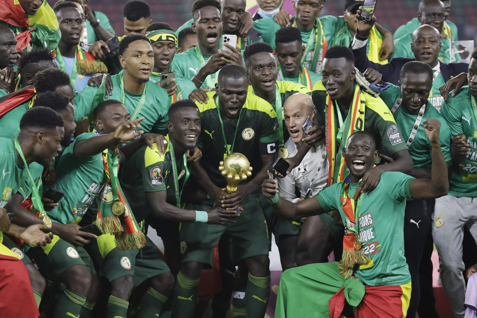 Oslavy hráčov Senegalu z