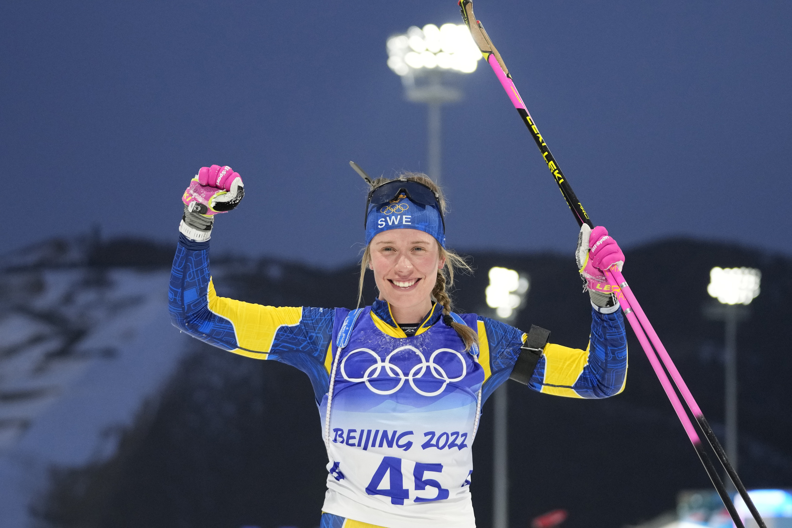 Švédska biatlonistka Elvira Öbergová