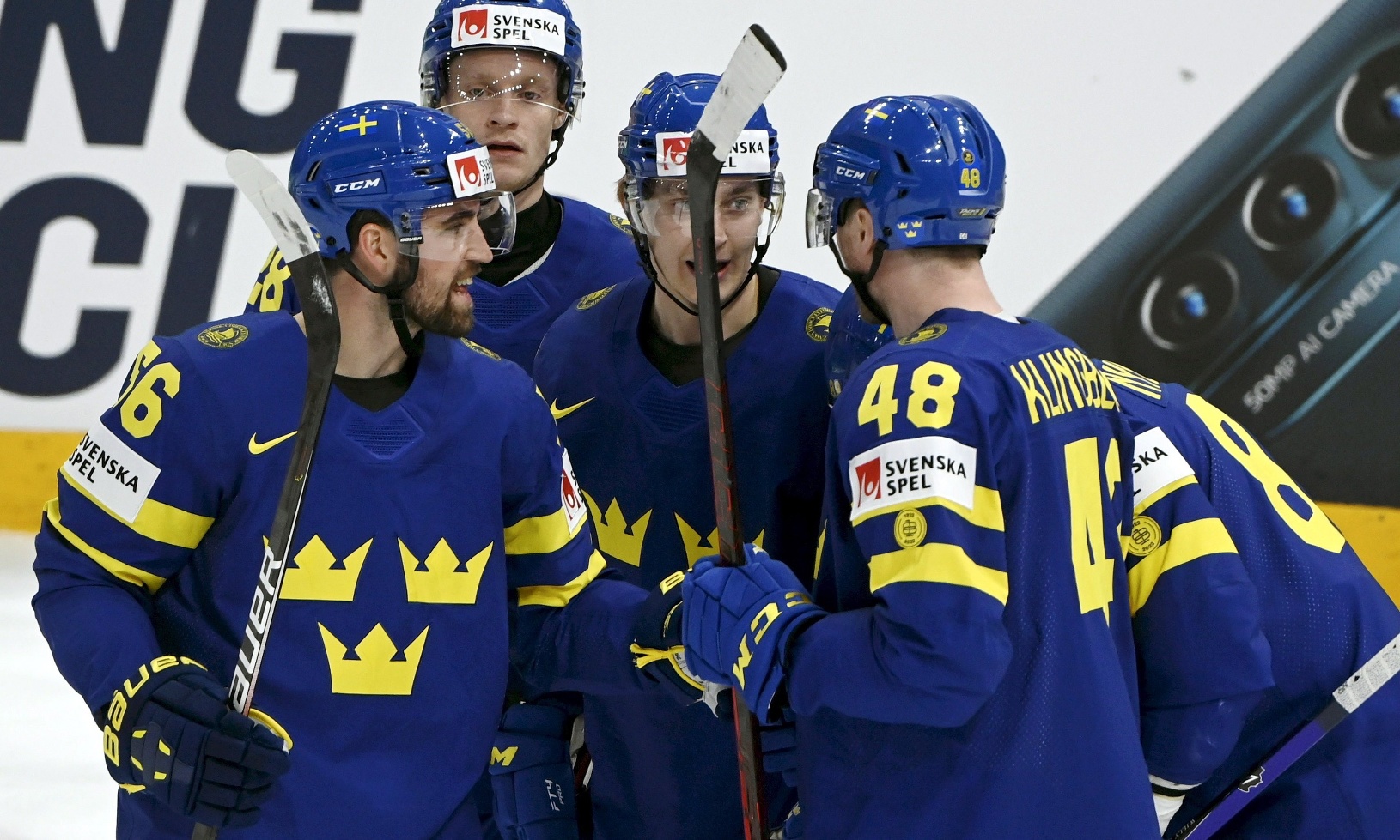Švédski hokejisti sa tešia