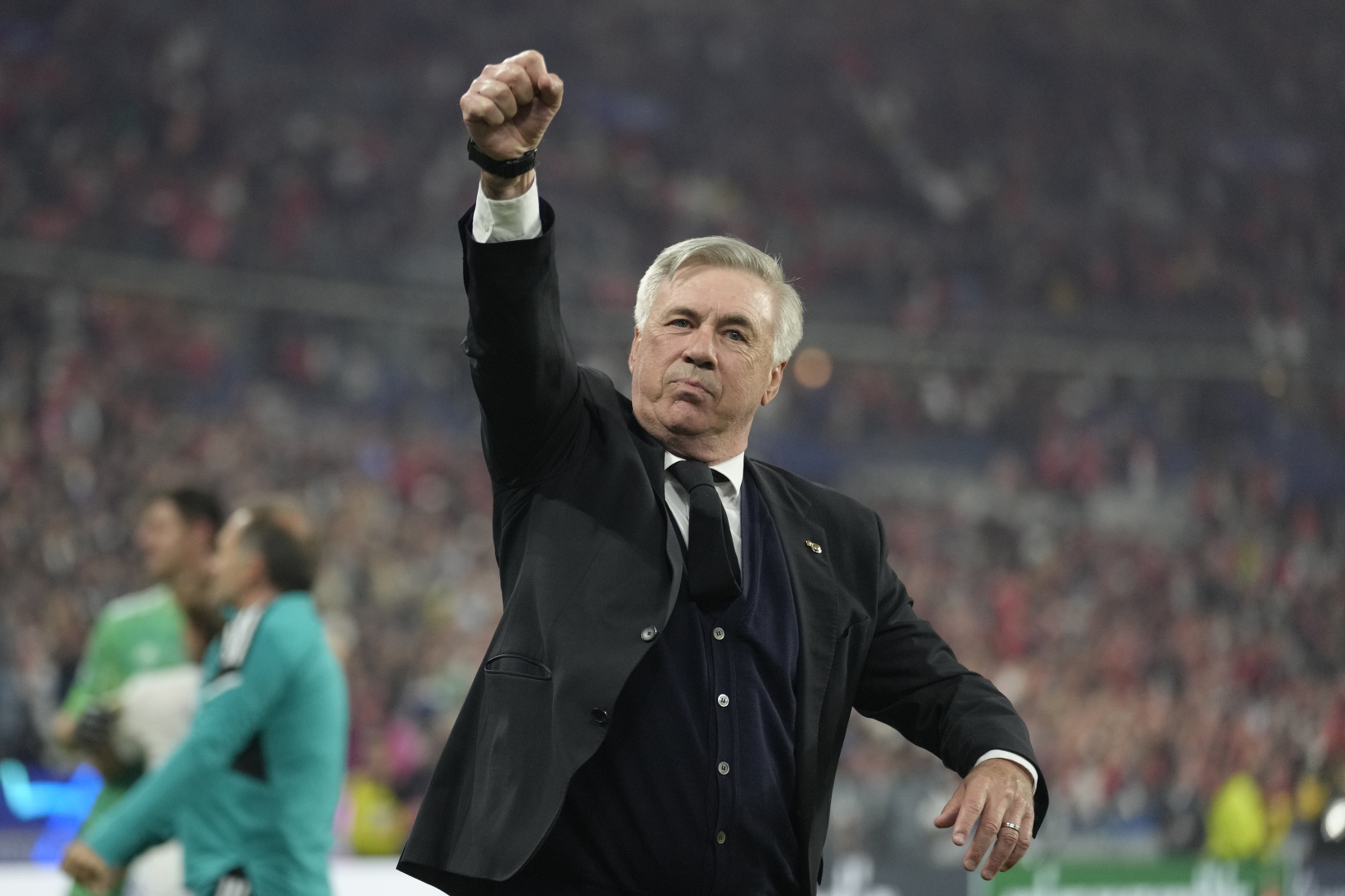 Oslavujúci Carlo Ancelotti