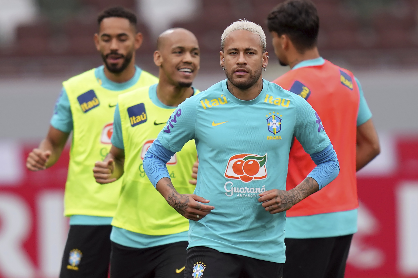 Neymar počas tréningu Brazílie