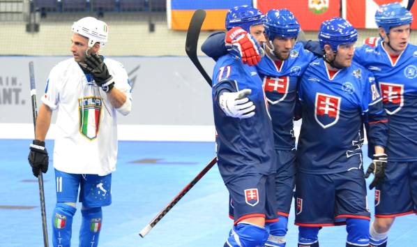 Slovenskí hokejbalisti zdolali Taliansko