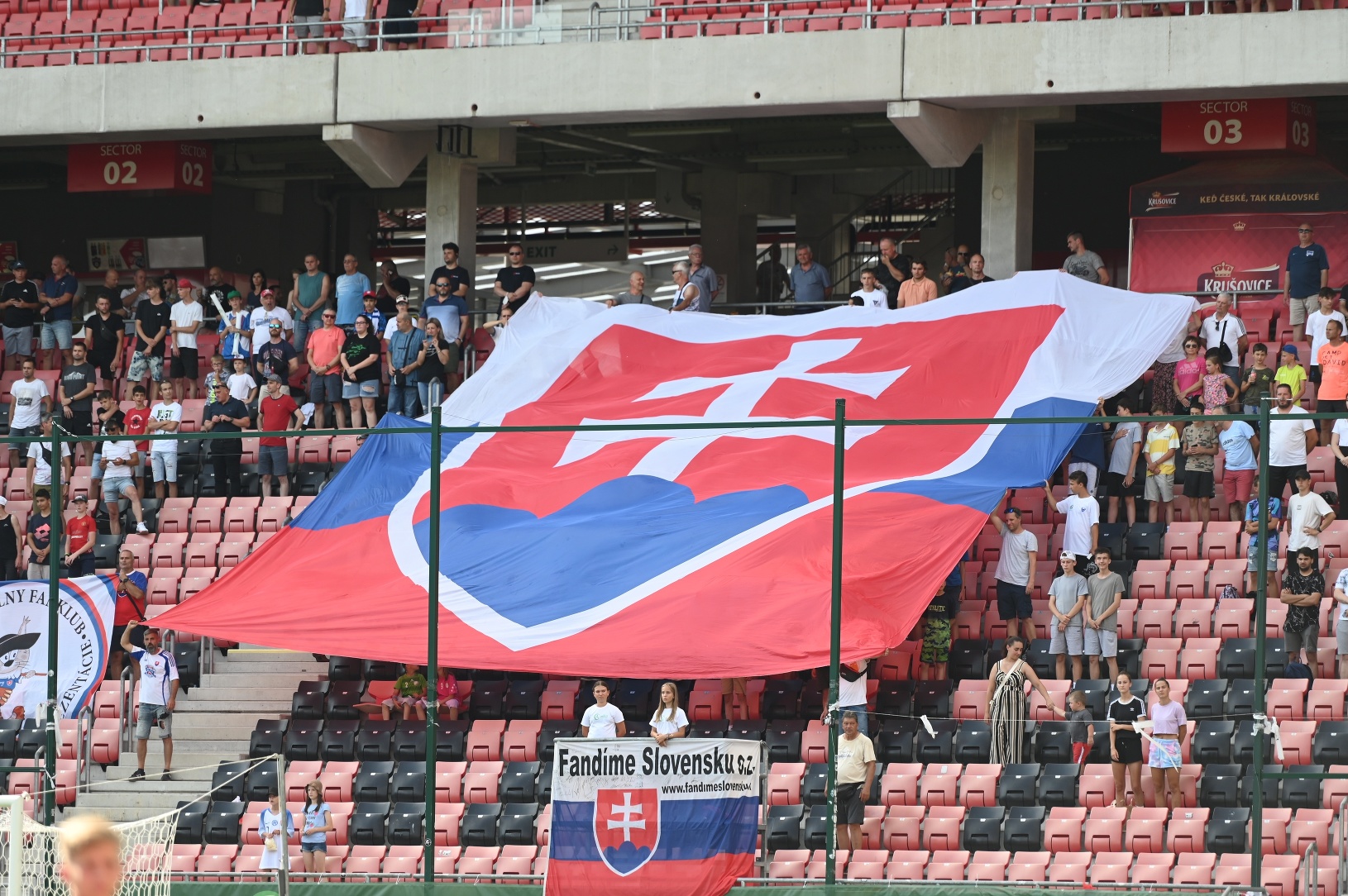 Fanúšikovia Slovenska počas zápasu