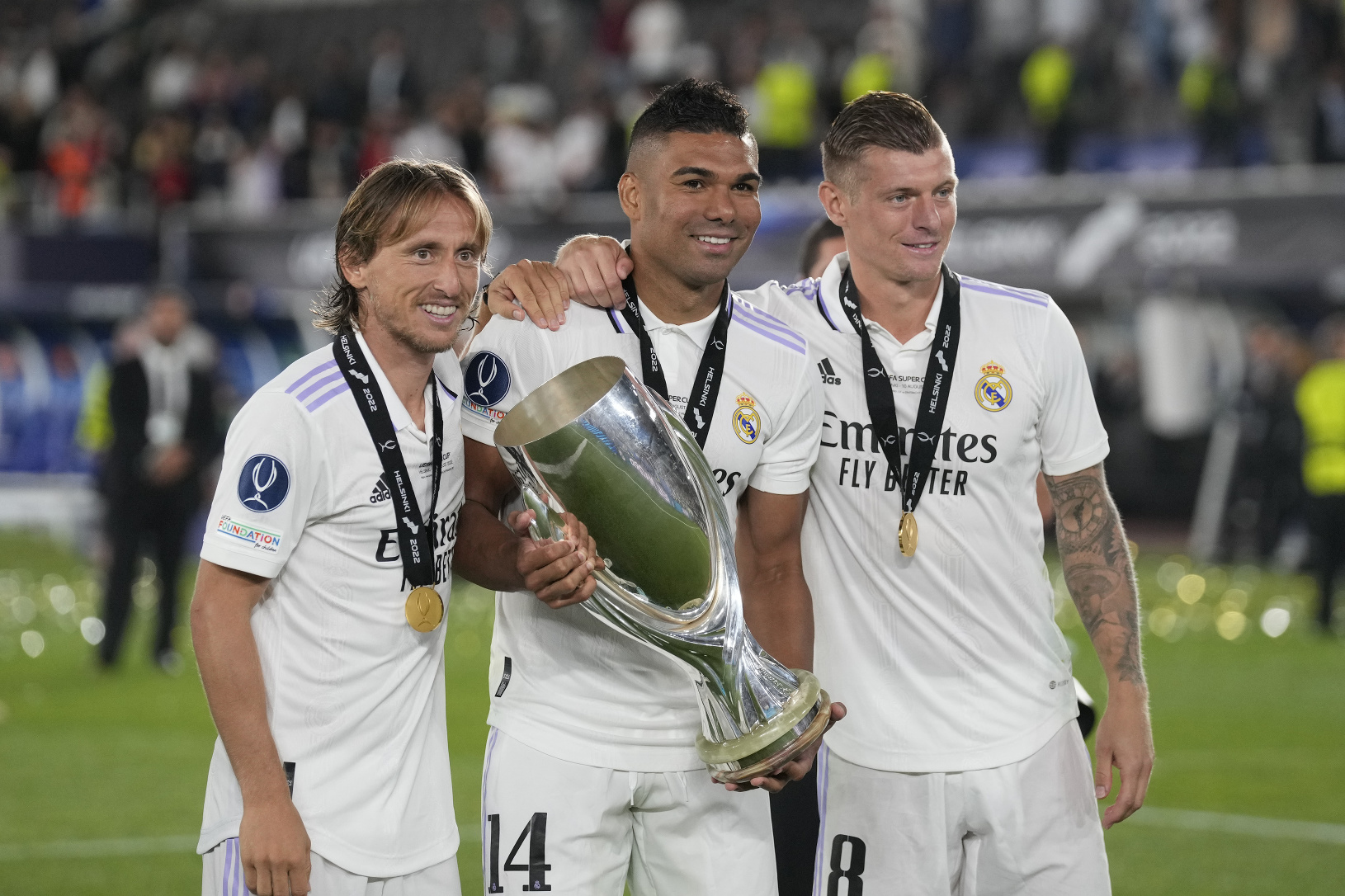 Futbalisti Realu Madrid oslavujú