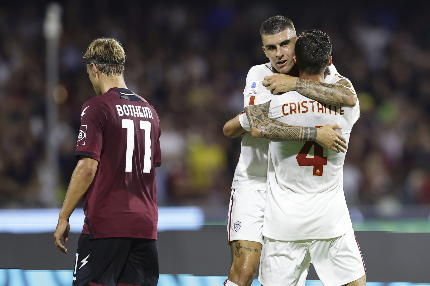 Bryan Cristante oslavuje gól