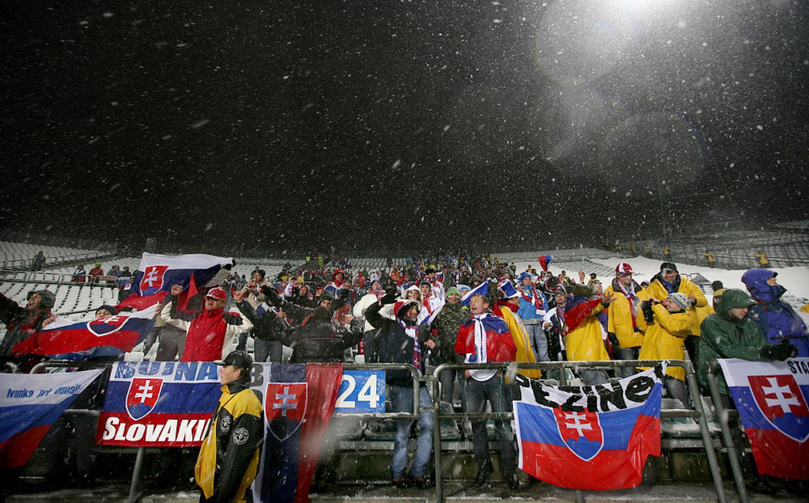 Slovenskí fanúšikovia na Sliezskom