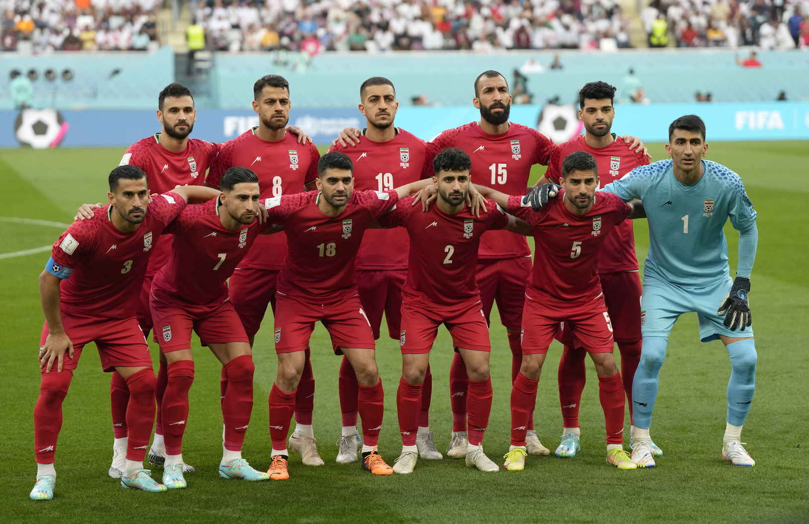 Iránski futbalisti pred zápasom