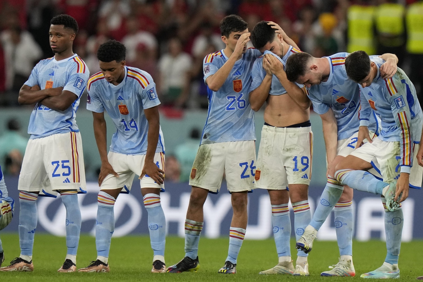 Frustrovaní Španieli počas penaltového