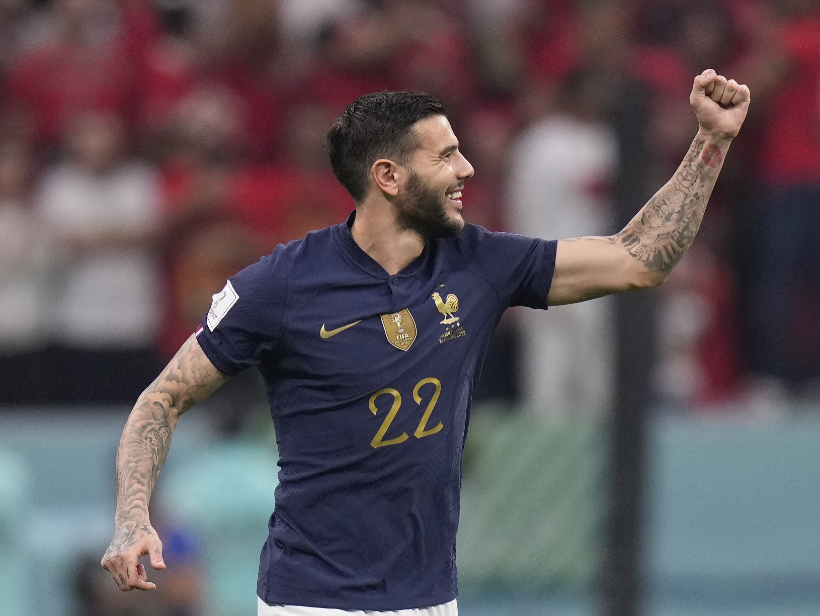 Theo Hernández oslavuje gól