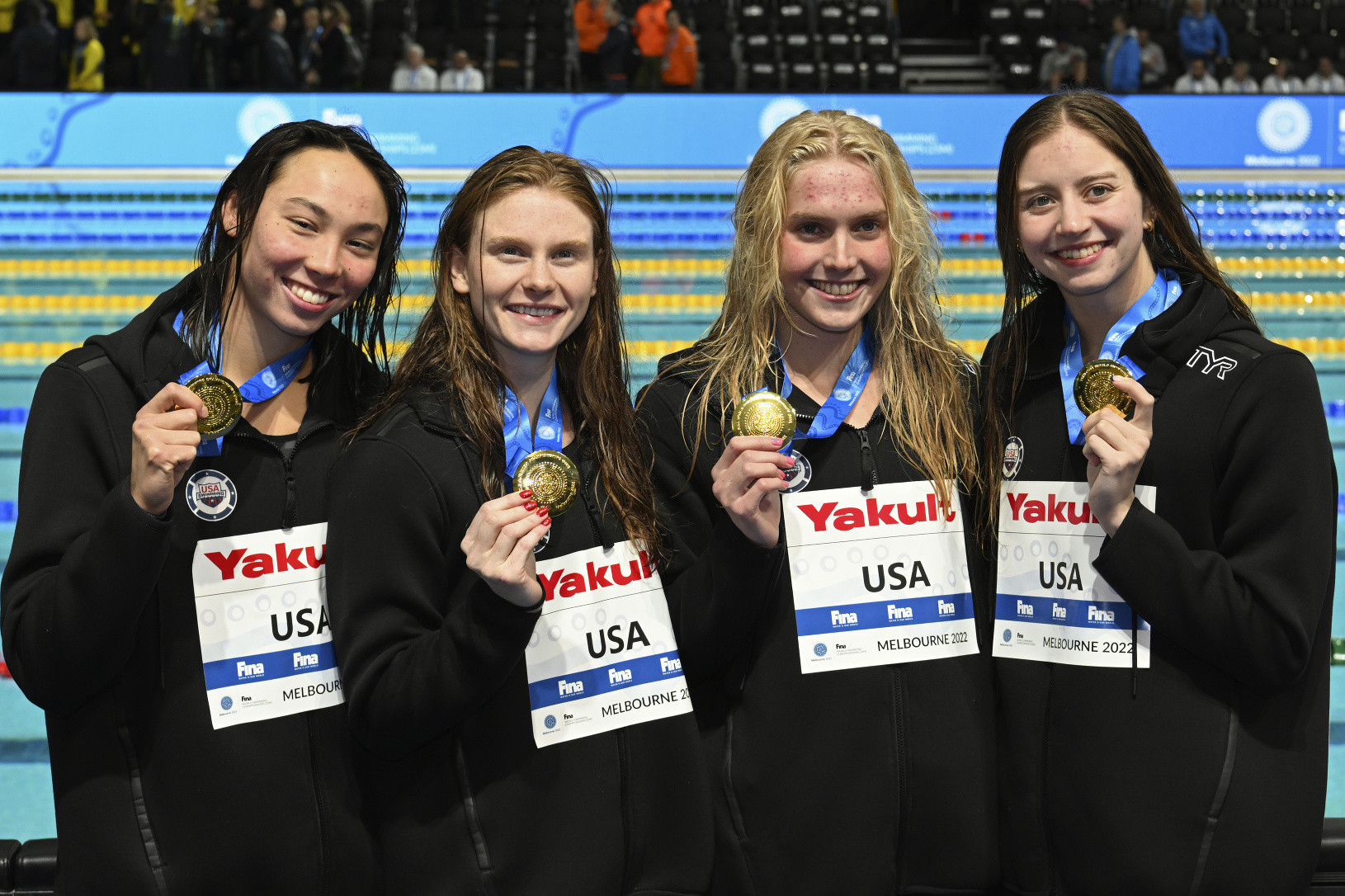 Americké plavkyne oslavujú zlaté