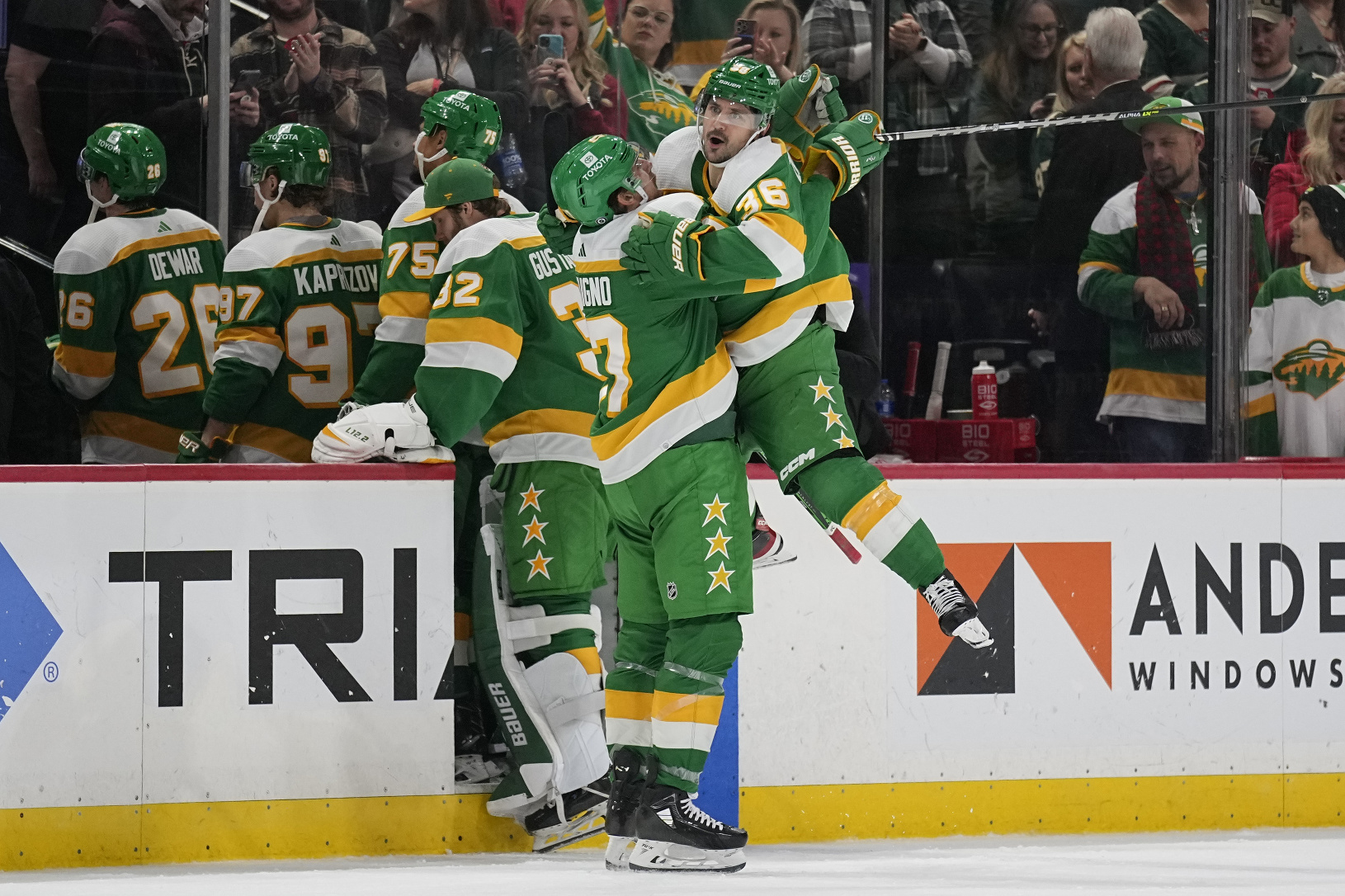 Radosť hokejistov Minnesoty Wild
