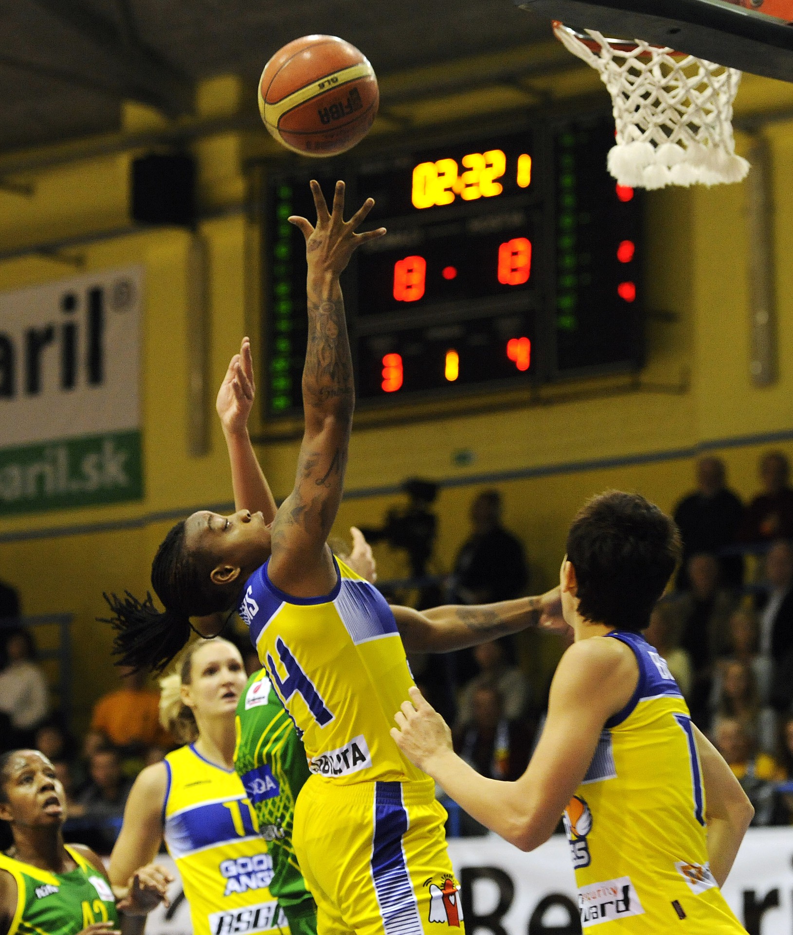 Riquna Williams pri zakončení