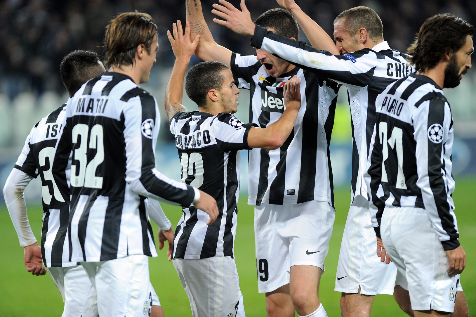 Radosť futbalistov Juventusu Turín