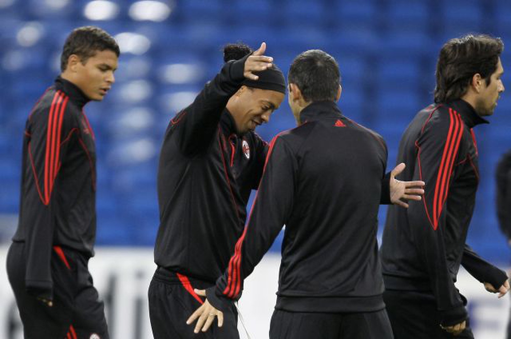 Ronaldinho počas tréningu v