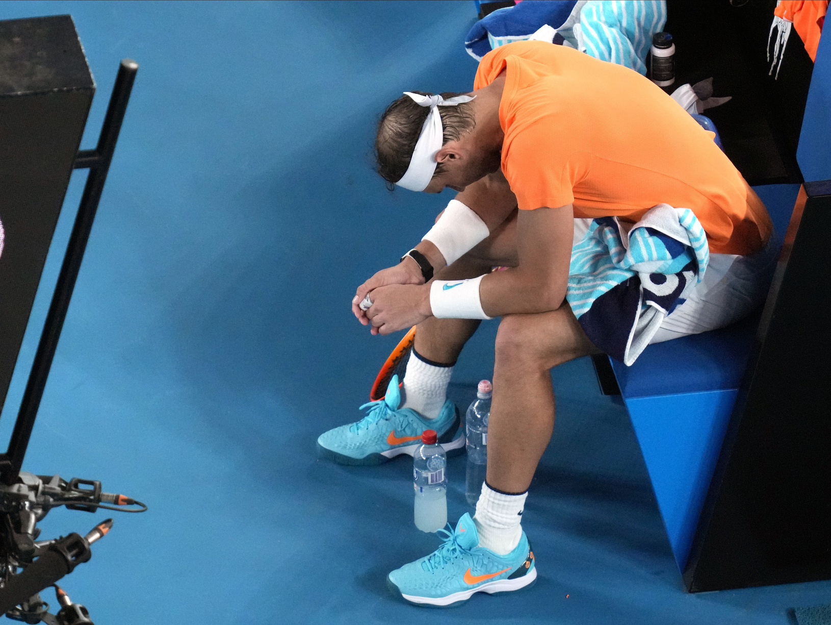 Rafael Nadal počas zápasu