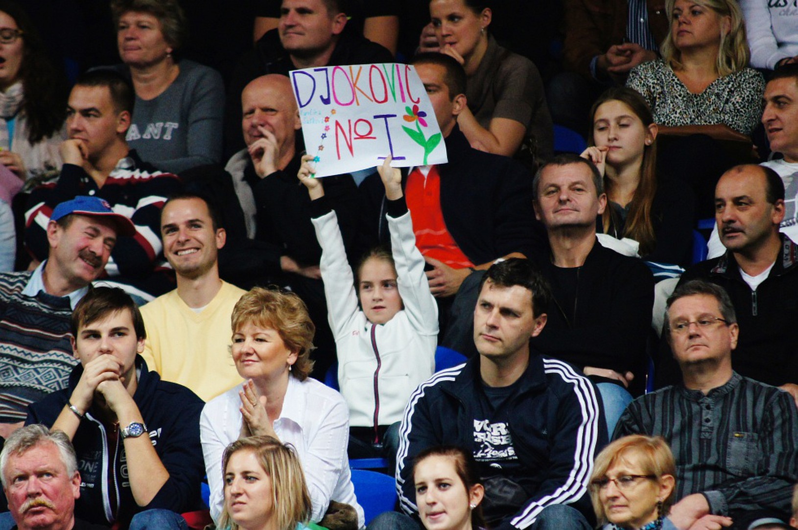 Fanúšikovia na exhibícii Tennis